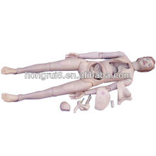 ISO High Quality Female Patient Care Training Simulator, Nursing Mannequin